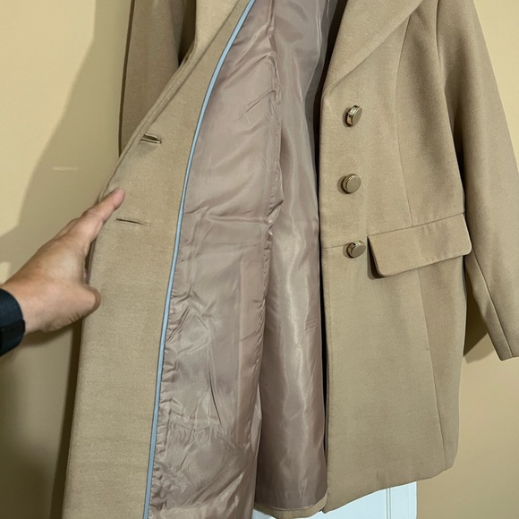 Susan Graver Faux Wool Coat Fully Lined - Picture 6 of 11